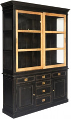 Буфет Secret de Maison BLACK LABEL (mod. WA-0021), дерево акация, манго, мдф, 166x48x230 см, черный/натуральный