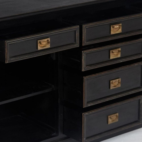 Буфет Secret de Maison BLACK LABEL (mod. WA-0021), дерево акация, манго, мдф, 166x48x230 см, черный/натуральный