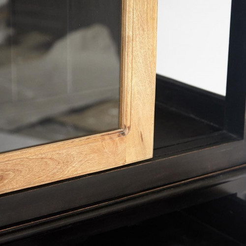 Буфет Secret de Maison BLACK LABEL (mod. WA-0021), дерево акация, манго, мдф, 166x48x230 см, черный/натуральный