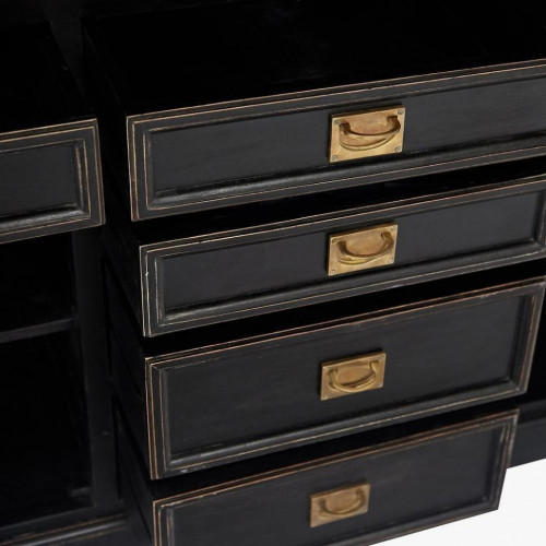 Буфет Secret de Maison BLACK LABEL (mod. WA-0021), дерево акация, манго, мдф, 166x48x230 см, черный/натуральный