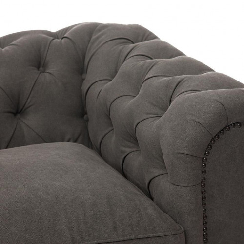 Диван Secret De Maison Chesterfield (mod. 5137-60), дерево береза, ткань: хлопок, 240*96*76см, серый / AJ808-12