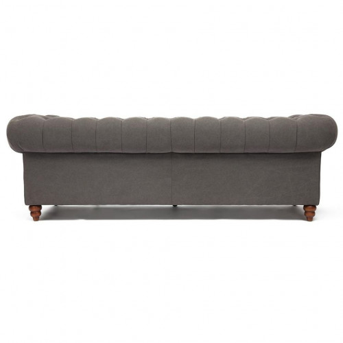 Диван Secret De Maison Chesterfield (mod. 5137-60), дерево береза, ткань: хлопок, 240*96*76см, серый / AJ808-12