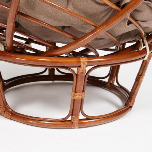 Кресло "PAPASAN"  23/01 W /с подушкой/, Pecan (орех), экошерсть Коричневый, 1811-5