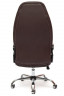 Кресло BOSS (хром), кож/зам, коричневый/коричневый перфорированный, 36-36/36-36/06