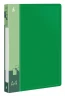 Папка на 4-х кольцах Бюрократ -0827/4RGRN A4 пластик 0.7мм кор.27мм внутр. с вставкой зеленый