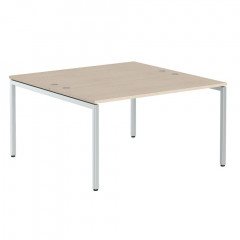 Стол 2-х местный XWST 1414 Бук Тиара/Алюминий 1400х1406х750 XTEN-S