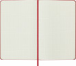 Блокнот Moleskine CLASSIC QP061R Large 130х210мм 240стр. клетка твердая обложка красный