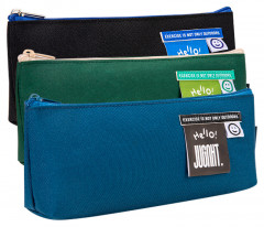 Пенал Deli 67068 ассорти 1отд. 220х80х45 ткань