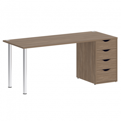 Home Office Стол письменный VR.SP-3-178.4 Дуб аризона/Хром опоры 1780*720*750
