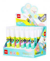 Клей-карандаш Deli EA23810 2.2гр/прозрачный дисплей картонный цветной Macaron