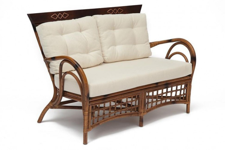 Диван Secret De Maison Kavanto , натуральный ротанг, 130*74*90 см, коричневый античный / Brown Antique