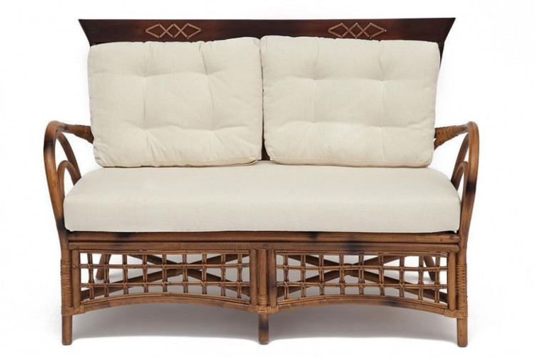 Диван Secret De Maison Kavanto , натуральный ротанг, 130*74*90 см, коричневый античный / Brown Antique