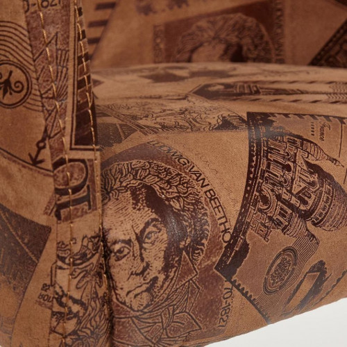 Кресло KNEZ, Бук, 59,5 х 57 х 79,5 см , ножки: wenge, ткань: коричневый (mega office 34)