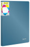Папка с 30 прозр.вклад. Silwerhof Perlen 292931-74 A4 0.8мм карман синий металлик