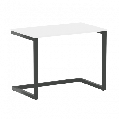 Home Office Стол письменный VR.SP-2-98 Белый бриллиант/Антрацит металл 980*600*750