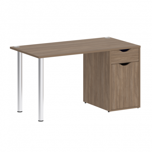Home Office Стол письменный VR.SP-3-138.1 Дуб аризона/Хром опоры 1380*720*750