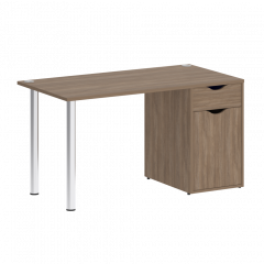 Home Office Стол письменный VR.SP-3-138.1 Дуб аризона/Хром опоры 1380*720*750