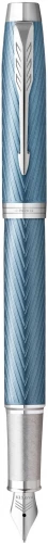 Ручка перьев. Parker IM Premium F318 (CW2143651) Blue Grey CT F сталь нержавеющая подар.кор.