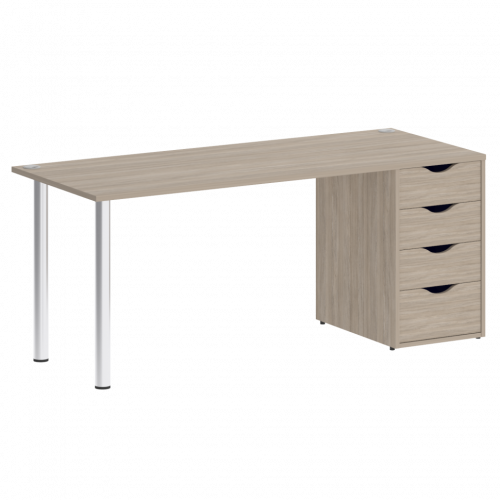 Home Office Стол письменный VR.SP-3-178.4 Дуб аттик/Хром опоры 1780*720*750