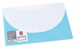Конверт на кнопке Deli E38977 A4 гориз. расшир. полипропилен 0.18мм ассорти