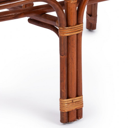 Комплект для отдыха "BAHAMA" (диван + 2 кресла + стол со стеклом ) /с подушками/, coco brown (коричневый кокос)