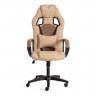 Кресло DRIVER (22), кож/зам/ткань, бежевый/бронза, 36-34/TW-21
