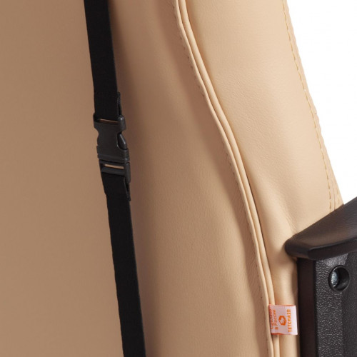 Кресло DRIVER (22), кож/зам/ткань, бежевый/бронза, 36-34/TW-21