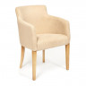 Кресло KNEZ, Бук, 59,5 х 57 х 79,5 см , ножки: натуральный , ткань: бежевый (panda 18)