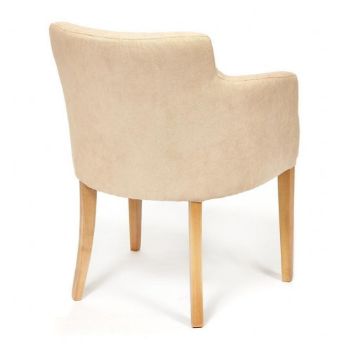Кресло KNEZ, Бук, 59,5 х 57 х 79,5 см , ножки: натуральный , ткань: бежевый (panda 18)