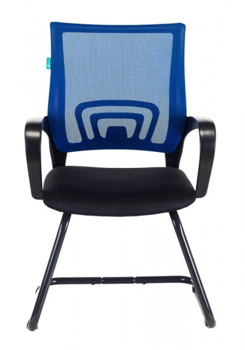 Кресло Бюрократ CH-695N-AV синий TW-05 сиденье черный TW-11 сетка/ткань полозья металл черный