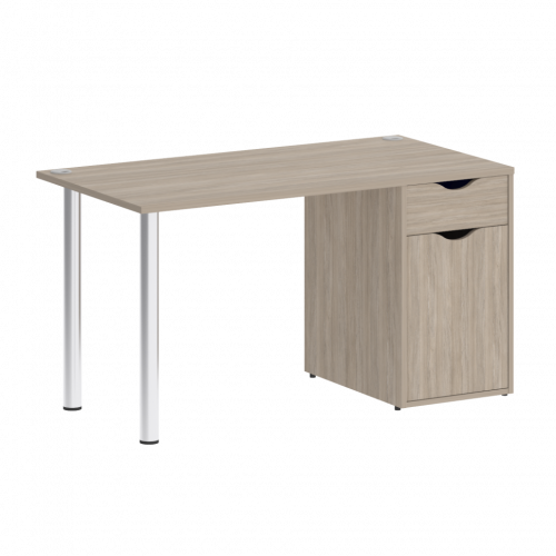 Home Office Стол письменный VR.SP-3-138.1 Дуб аттик/Хром опоры 1380*720*750