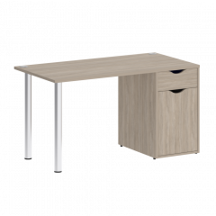 Home Office Стол письменный VR.SP-3-138.1 Дуб аттик/Хром опоры 1380*720*750