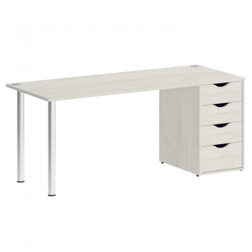 Home Office Стол письменный VR.SP-3-178.4 Дуб наварра/Хром опоры 1780*720*750