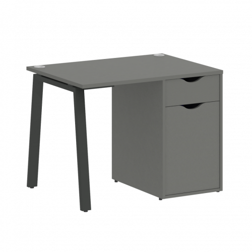 Home Office Стол письменный VR.SP-3-98.1.A Металлик/Антрацит металл 980*720*750
