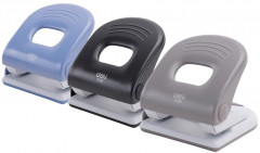 Дырокол Deli PRO E0120 макс.:40лист. металл ассорти отв.:2 с линейкой