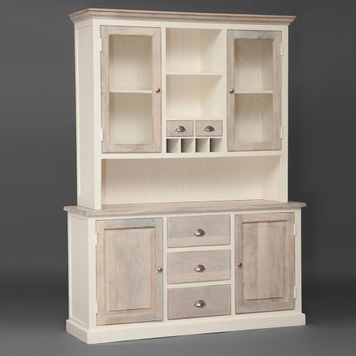 Буфет Secret De Maison RIVIERA ( mod.2223А ), дерево манго, 150х45х210см, Antique white/white wash