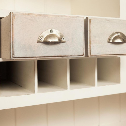 Буфет Secret De Maison RIVIERA ( mod.2223А ), дерево манго, 150х45х210см, Antique white/white wash