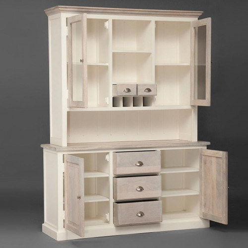 Буфет Secret De Maison RIVIERA ( mod.2223А ), дерево манго, 150х45х210см, Antique white/white wash