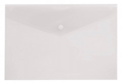 Конверт на кнопке Бюрократ -PK803TCLEAR A4 пластик 0.15мм прозрачный