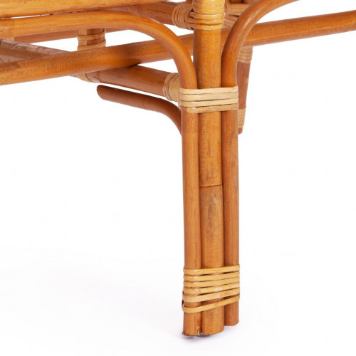 Комплект для отдыха "BAHAMA" (диван + 2 кресла + стол со стеклом ) /с подушками/, Honey (мед)