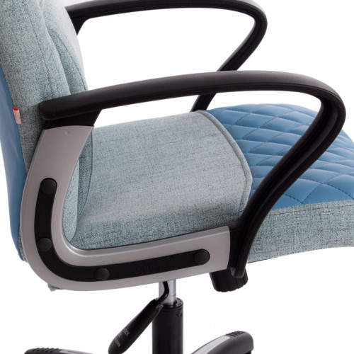 Кресло ADVANCE, ткань/кож/зам, голубой, фостер 15/0420