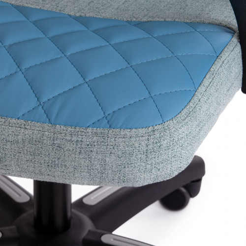 Кресло ADVANCE, ткань/кож/зам, голубой, фостер 15/0420