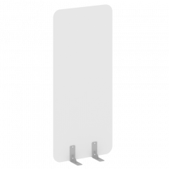 R-line Перегородки на металлических опорах на фетровых подпятниках DP.F-80-180 Белый/Серый металл 800*18*1800