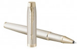 Ручка роллер Parker IM Monochrome T328 (2172955) Champagne PVD F черн. черн. подар.кор.