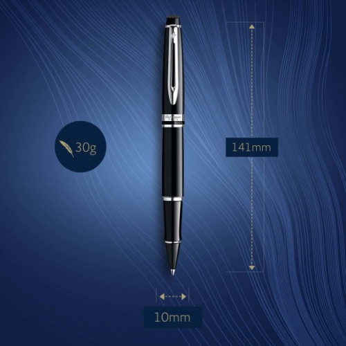 Ручка роллер Waterman Expert 3 (CWS0951780) Black Laque CT F черн. черн. подар.кор.