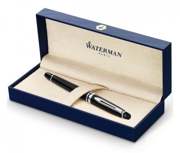 Ручка роллер Waterman Expert 3 (CWS0951780) Black Laque CT F черн. черн. подар.кор.