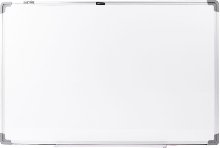Доска магнитно-маркерная Deli E39033A лак белый 60x90см алюминиевая рама