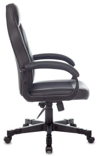 Кресло игровое Zombie Game 17 черный эко.кожа/ткань крестов. пластик