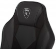 Кресло игровое Zombie Game 17 черный эко.кожа/ткань крестов. пластик