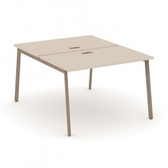 Estetica Рабочая станция на 2 места ES.D.RS-2.2-LP Капучино/Латте металл 1180*1500*750